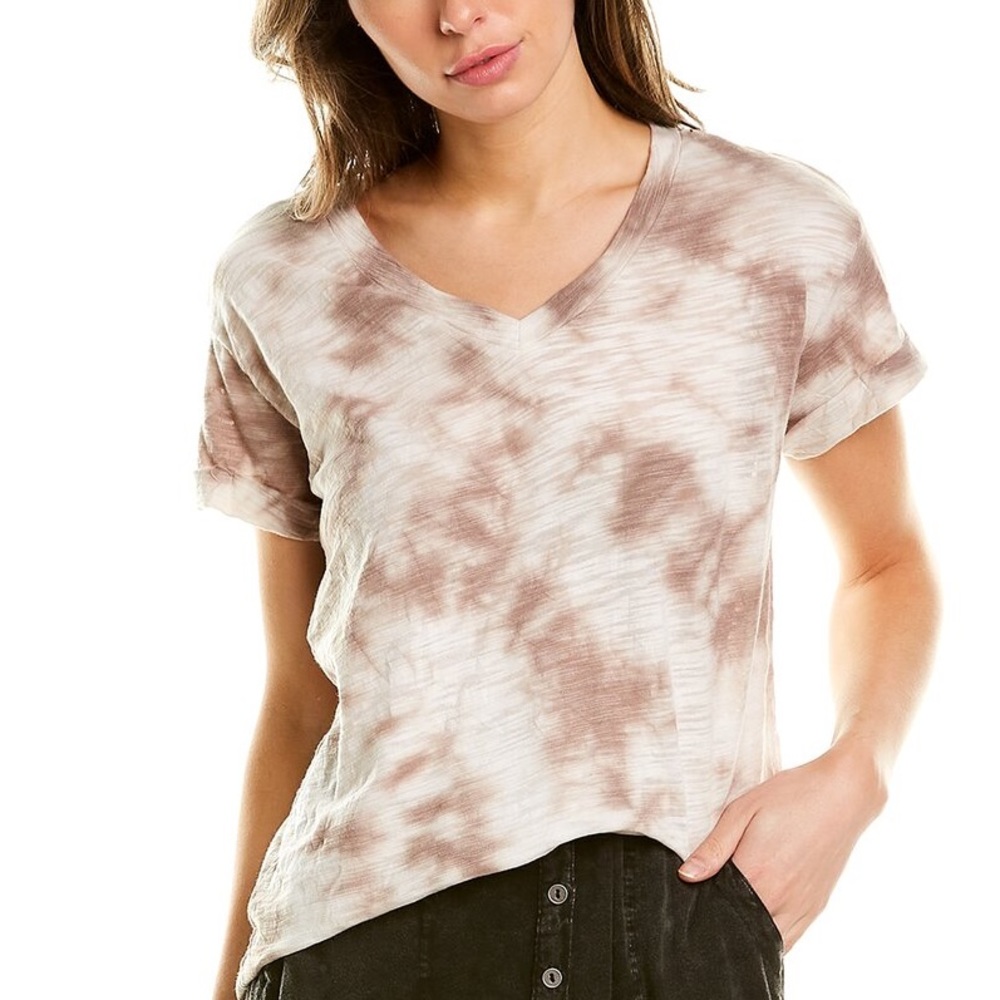 Chaser Slub Jersey Roll Sleeve V-Neck T-Shirt, Medium